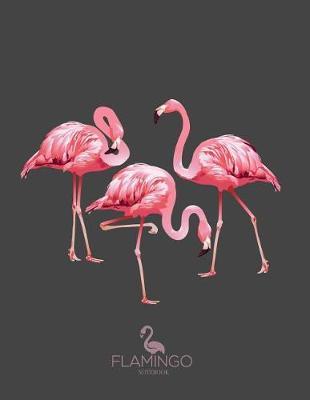 Notebook: Flamingo cover and Dot pages, Extra large (8.5 x 11) inches, 110 pages, notebooks and journals