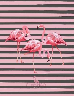 Notebook: Flamingo cover and Dot pages, Extra large (8.5 x 11) inches, 110 pages, notebooks and journals