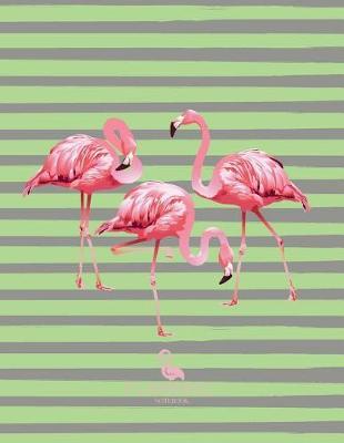 Notebook: Flamingo cover and Dot pages, Extra large (8.5 x 11) inches, 110 pages, notebooks and journals