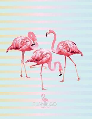 Notebook: Flamingo cover and Dot pages, Extra large (8.5 x 11) inches, 110 pages, notebooks and journals