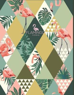 Notebook: Flamingo cover and Dot pages, Extra large (8.5 x 11) inches, 110 pages, notebooks and journals