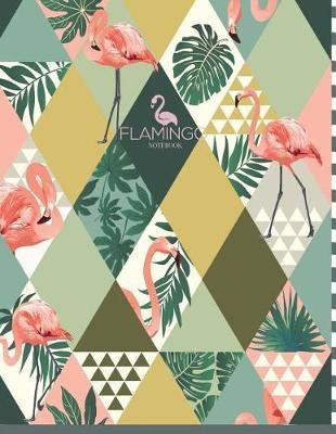 Notebook: Flamingo cover and Dot pages, Extra large (8.5 x 11) inches, 110 pages, notebooks and journals