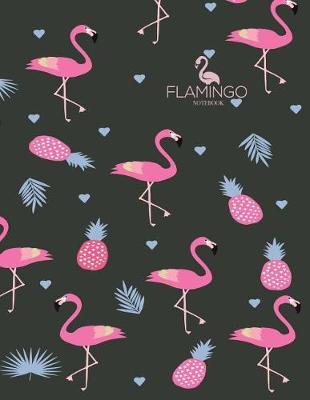 Notebook: Flamingo cover and Dot pages, Extra large (8.5 x 11) inches, 110 pages, notebooks and journals