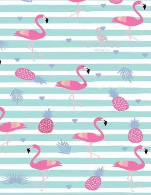 Notebook: Flamingo cover and Dot pages, Extra large (8.5 x 11) inches, 110 pages, notebooks and journals