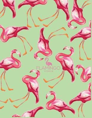 Notebook: Flamingo cover and Dot pages, Extra large (8.5 x 11) inches, 110 pages, notebooks and journals
