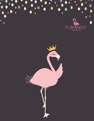 Notebook: Flamingo cover and Dot pages, Extra large (8.5 x 11) inches, 110 pages, notebooks and journals