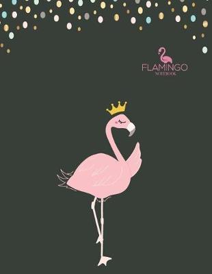 Notebook: Flamingo cover and Dot pages, Extra large (8.5 x 11) inches, 110 pages, notebooks and journals