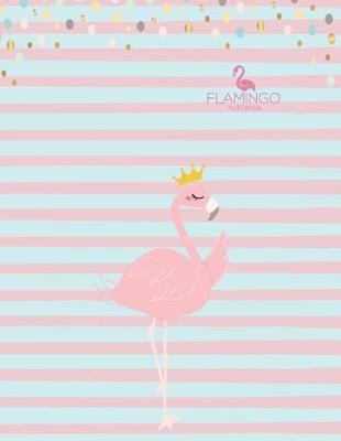 Notebook: Flamingo cover and Dot pages, Extra large (8.5 x 11) inches, 110 pages, notebooks and journals