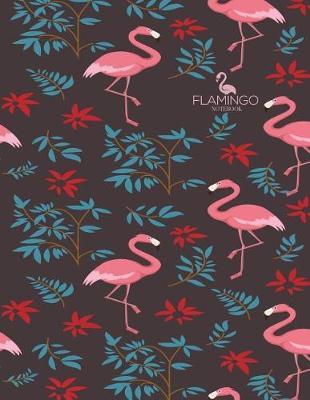 Notebook: Flamingo cover and Dot pages, Extra large (8.5 x 11) inches, 110 pages, notebooks and journals