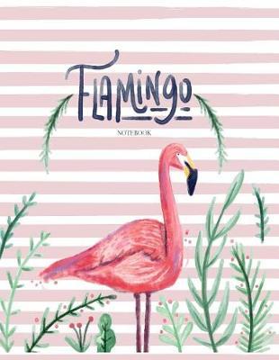 Notebook: Flamingo cover and Dot pages, Extra large (8.5 x 11) inches, 110 pages, notebooks and journals
