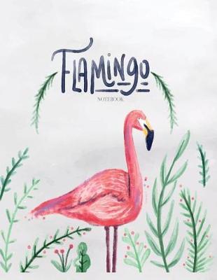 Notebook: Flamingo cover and Dot pages, Extra large (8.5 x 11) inches, 110 pages, notebooks and journals