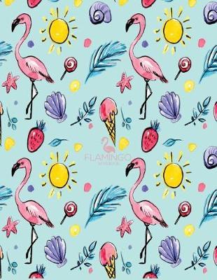 Notebook: Flamingo cover and Dot pages, Extra large (8.5 x 11) inches, 110 pages, notebooks and journals