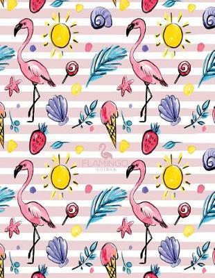 Notebook: Flamingo cover and Dot pages, Extra large (8.5 x 11) inches, 110 pages, notebooks and journals