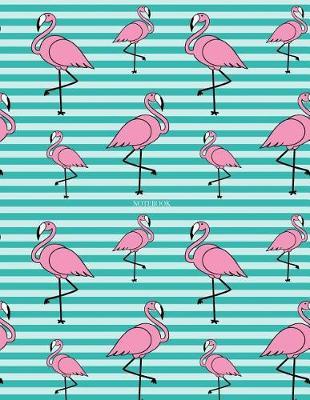 Notebook: Flamingo cover and Dot pages, Extra large (8.5 x 11) inches, 110 pages, notebooks and journals