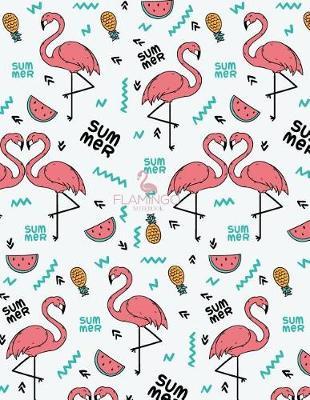 Notebook: Flamingo cover and Dot pages, Extra large (8.5 x 11) inches, 110 pages, notebooks and journals
