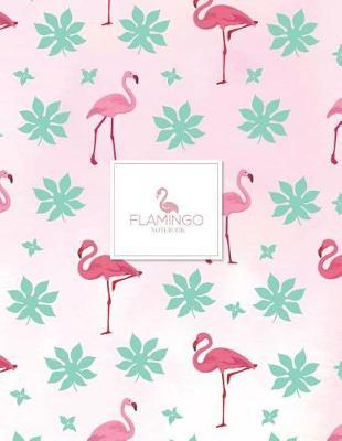 Notebook: Flamingo cover and Dot pages, Extra large (8.5 x 11) inches, 110 pages, notebooks and journals
