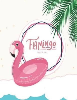 Notebook: Flamingo cover and Dot pages, Extra large (8.5 x 11) inches, 110 pages, notebooks and journals