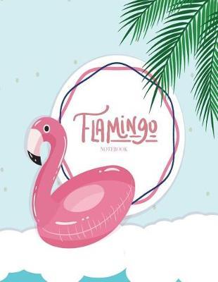 Notebook: Flamingo cover and Dot pages, Extra large (8.5 x 11) inches, 110 pages, notebooks and journals