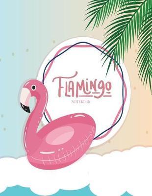 Notebook: Flamingo cover and Dot pages, Extra large (8.5 x 11) inches, 110 pages, notebooks and journals