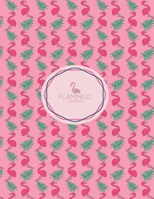 Notebook: Flamingo cover and Dot pages, Extra large (8.5 x 11) inches, 110 pages, notebooks and journals