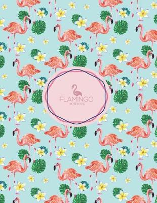 Notebook: Flamingo cover and Dot pages, Extra large (8.5 x 11) inches, 110 pages, notebooks and journals