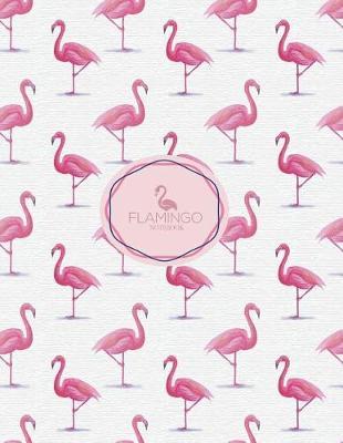 Notebook: Flamingo cover and Dot pages, Extra large (8.5 x 11) inches, 110 pages, notebooks and journals