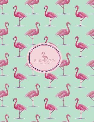 Notebook: Flamingo cover and Dot pages, Extra large (8.5 x 11) inches, 110 pages, notebooks and journals