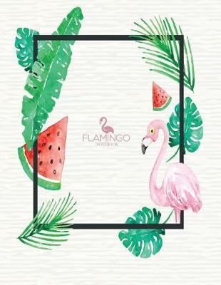Notebook: Flamingo cover and Dot pages, Extra large (8.5 x 11) inches, 110 pages, notebooks and journals