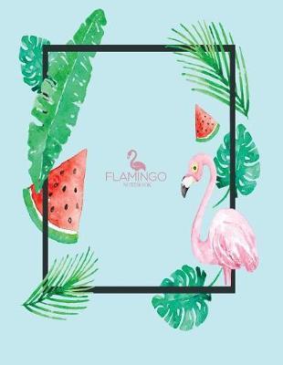 Notebook: Flamingo cover and Dot pages, Extra large (8.5 x 11) inches, 110 pages, notebooks and journals