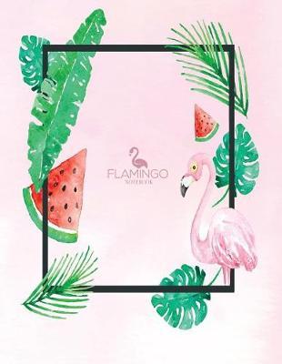 Notebook: Flamingo cover and Dot pages, Extra large (8.5 x 11) inches, 110 pages, notebooks and journals