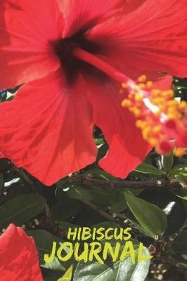 Hibiscus Journal: 6x9 100 Pages Blank Unruled (Spanish Flowers Notebook A5 Unlined with Watermark)