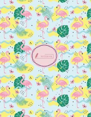 Notebook: Flamingo cover and Dot pages, Extra large (8.5 x 11) inches, 110 pages, notebooks and journals
