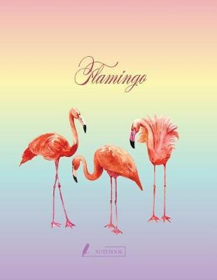 Notebook: Flamingo cover and Dot pages, Extra large (8.5 x 11) inches, 110 pages, notebooks and journals