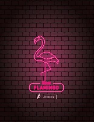 Notebook: Flamingo cover and Dot pages, Extra large (8.5 x 11) inches, 110 pages, notebooks and journals