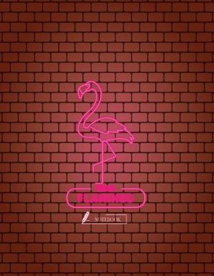 Notebook: Flamingo cover and Dot pages, Extra large (8.5 x 11) inches, 110 pages, notebooks and journals