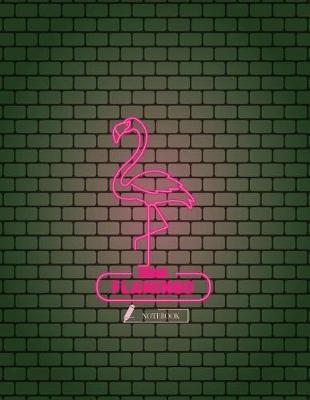 Notebook: Flamingo cover and Dot pages, Extra large (8.5 x 11) inches, 110 pages, notebooks and journals