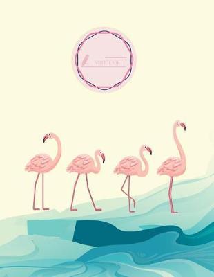 Notebook: Flamingo cover and Dot pages, Extra large (8.5 x 11) inches, 110 pages, notebooks and journals