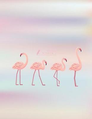 Notebook: Flamingo cover and Dot pages, Extra large (8.5 x 11) inches, 110 pages, notebooks and journals