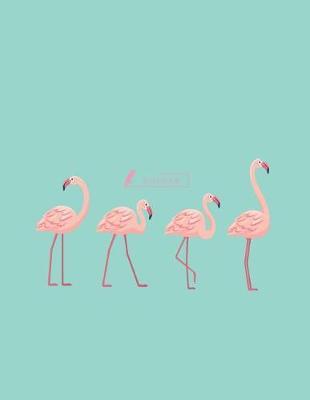 Notebook: Flamingo cover and Dot pages, Extra large (8.5 x 11) inches, 110 pages, notebooks and journals