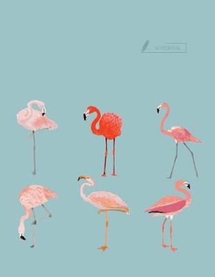 Notebook: Flamingo cover and Dot pages, Extra large (8.5 x 11) inches, 110 pages, notebooks and journals