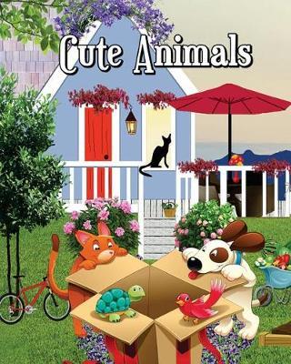 Cute Animals: Fun Dogs & Cats to Color for Early Childhood Learning, Preschool! (100 Pages)