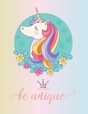 Sketch book: Unicorn lover cover (8.5 x 11) inches 110 pages, Blank Unlined Paper for Sketching, Drawing, Whiting, Journaling & Doodling