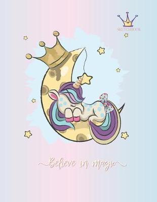 Sketch book: Unicorn lover cover (8.5 x 11) inches 110 pages, Blank Unlined Paper for Sketching, Drawing, Whiting, Journaling & Doodling