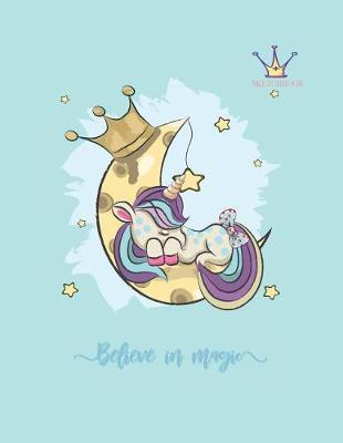 Sketch book: Unicorn lover cover (8.5 x 11) inches 110 pages, Blank Unlined Paper for Sketching, Drawing, Whiting, Journaling & Doodling
