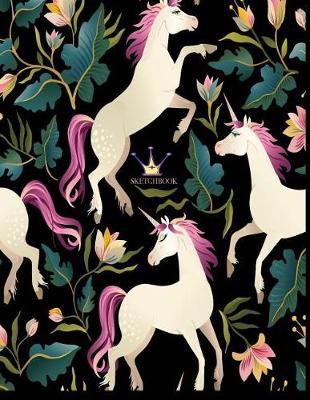 Sketch book: Unicorn lover cover (8.5 x 11) inches 110 pages, Blank Unlined Paper for Sketching, Drawing, Whiting, Journaling & Doodling