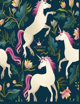 Sketch book: Unicorn lover cover (8.5 x 11) inches 110 pages, Blank Unlined Paper for Sketching, Drawing, Whiting, Journaling & Doodling