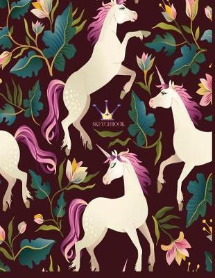 Sketch book: Unicorn lover cover (8.5 x 11) inches 110 pages, Blank Unlined Paper for Sketching, Drawing, Whiting, Journaling & Doodling