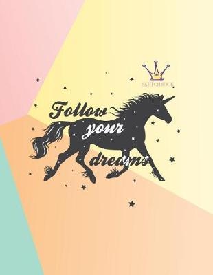 Sketch book: Unicorn lover cover (8.5 x 11) inches 110 pages, Blank Unlined Paper for Sketching, Drawing, Whiting, Journaling & Doodling