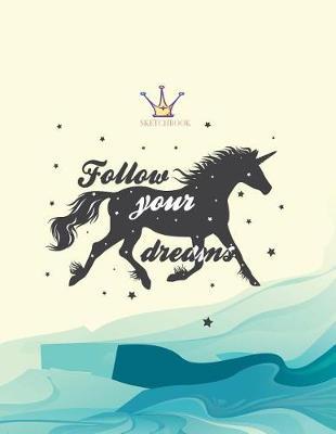 Sketch book: Unicorn lover cover (8.5 x 11) inches 110 pages, Blank Unlined Paper for Sketching, Drawing, Whiting, Journaling & Doodling