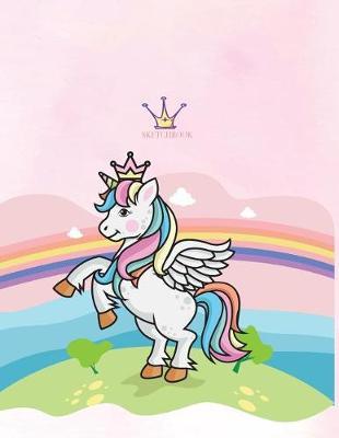 Sketch book: Unicorn lover cover (8.5 x 11) inches 110 pages, Blank Unlined Paper for Sketching, Drawing, Whiting, Journaling & Doodling